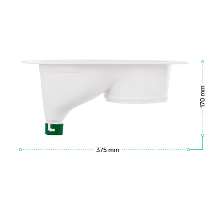 TROBOLO Urinseparator weiß - Einsatz für DIY Trenntoilette
