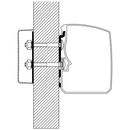 Adapter Flat Wall für Thule 3200