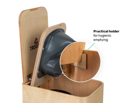 TROBOLO SilvaBlœm - Trenntoilette aus Holz, Naturholz