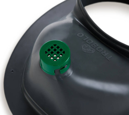 TROBOLO Urinseparator grau mit Holzsitz und Deckel - Einsatz für DIY Trenntoilette