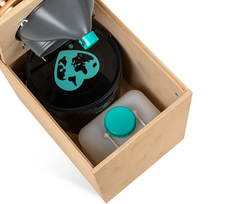 TROBOLO TeraBlœm Plus - Trenntoilette aus Holz als Bausatz mit 22 l Volumen