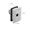 STS Quadro 2015 Kompressionsverschluss weiß - für Stauraumklappen von Wohnmobil und Wohnwagen, 70 x 110 mm, Wandstärke 26-45 mm, ohne Zylinder und Schlüssel