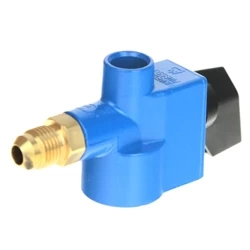Adapter für Gabelstapler-Gasflaschen 22 mm Click-On auf 1/2"-20UNF 90deg