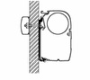 Thule Flachadapter 4,00 m für Wandmarkisen Omnistor 4900, 5200, 8000 - 308042