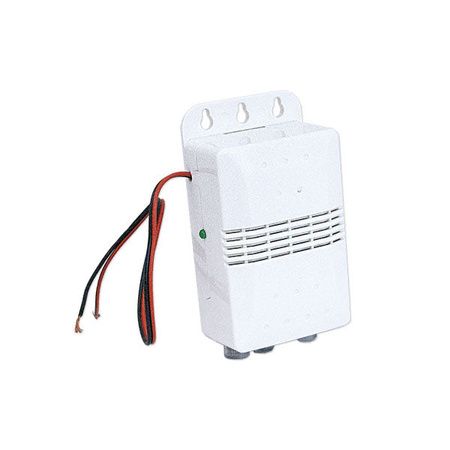 DVB-T2 Signalverstärker 12 V für Wohnmobil und Wohnwagen - 2 TV-Ausgänge, Regelung VHF 20 dB und UHF 27 dB