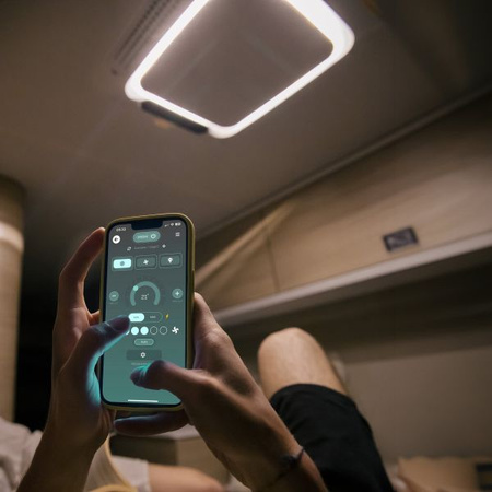 Indel B Plein-Aircon Ringlight – Diffusor mit LED-Beleuchtung für 12V Dachklimaanlagen