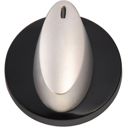 Kann Drehknopf für Herde Schwarz/Chrom