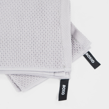 BOXIO TOWEL - 2 Geschirrtücher aus Baumwolle, Waffelstruktur, 34 x 34 cm
