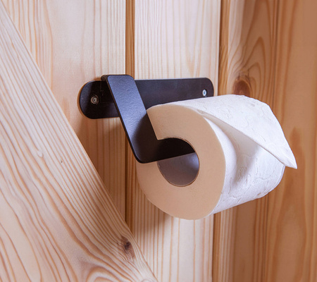 TROBOLO KitaBœm - Toilettenhäuschen aus Holz mit Trenntoilette und Kindertoilette