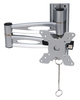 Carbest Simon Luxus 493960 TV-Halterung - Doppelarm 430 mm, silber, VESA 50/75/100, Bildschirme 15-20 Zoll, bis 10 kg