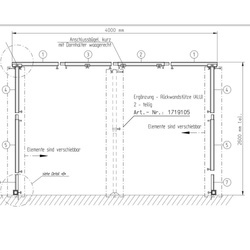 Pultdach Einzug Attrappe