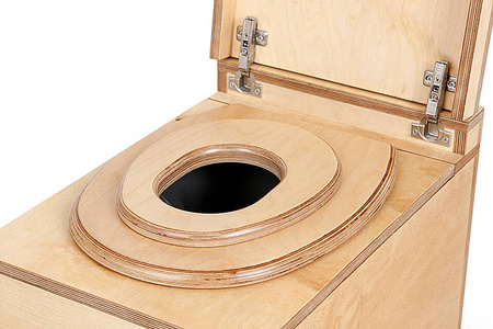 TROBOLO Kindersitz für Trenntoiletten-Sitz - aus Erle-Birke-Multiplex