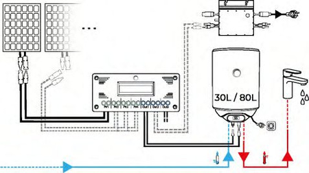 80 l Photovoltaic Hybrid Water Heater