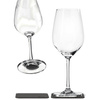 silwy Magnet-Kristallgläser WEIN - 2er-Set mit Metall-Nano-Gel-Pads, für Wohnmobil und Boot