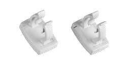 Rundklammern hellgrau, 2er-Set Ø 16 - 25 mm