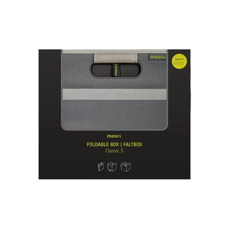 meori Faltbox Classic S 15 l Granite Grey - 32 x 27,5 x 26 cm, für Wohnmobil, Auto und Zuhause