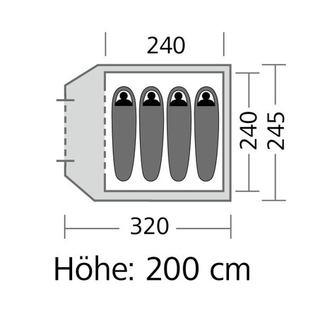 Kuppelzelt FastPitch Forest Lodge 4