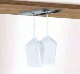 Caravan Kitchen Stielgläserhalter, 2er-Set beige-grau