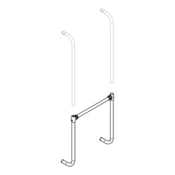 Tragrahmen-Querstrebe &amp; unterer Tragarm Thule Sport G2, Satz links und rechts