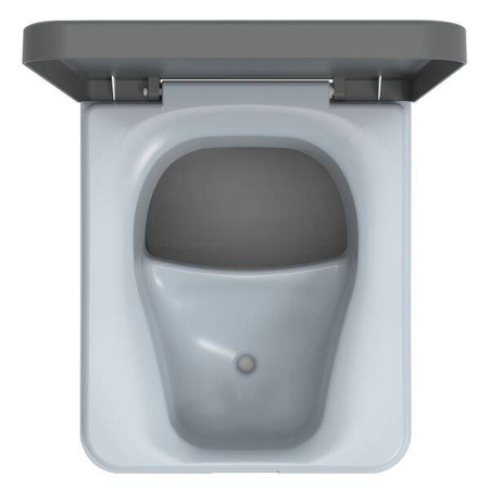 Trelino Evo M Trenntoilette Komposttoilette Anthrazit, 5 l / 8 l, Soft-Close, ohne Wasser und Chemie