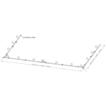 Bodenrahmen Zelt Attrappe