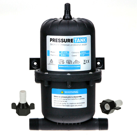 Water Pump Druckausgleichsbehälter 0,75 l, 1/2" - für Wasseranlagen in Wohnmobil und Boot