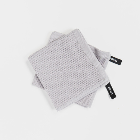 BOXIO TOWEL - 2 Geschirrtücher aus Baumwolle, Waffelstruktur, 34 x 34 cm