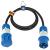 CEE-Verlängerung, 1,5 m schwarz