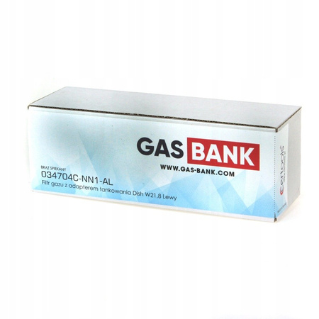 GasBank DIN G12 KLF-Filter auf DISH für 11kg-Flaschen (SINGLE)