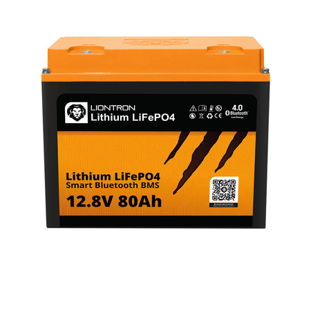 80Ah LiFePO4 LIONTRON 12.8V LX smart BMS Bluetooth 11kg Akku