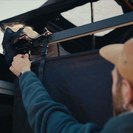 horntools Duschzelt Horizon Grau 180 cm 100% Polyester PES