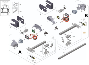Befestigungssatz B für Mover XT2/XT4/XT/XT L