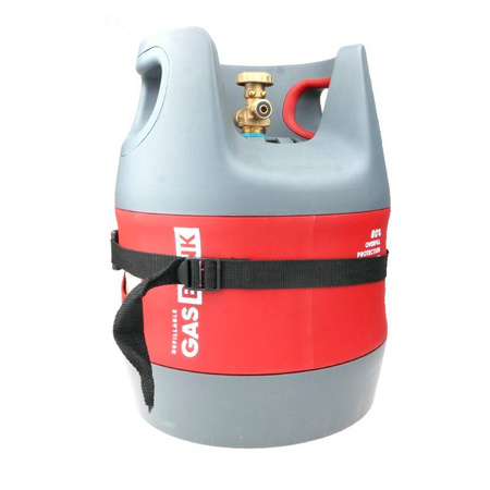 Gurtschelle für Gasflasche mit Befestigungswinkel (ohne Schrauben)