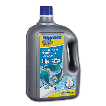 RinoICE 2 l Frostschutzmittel für Grau- und Schwarzwassertanks in Wohnmobil und Wohnwagen - bis -12 °C, schützt Ablassventile