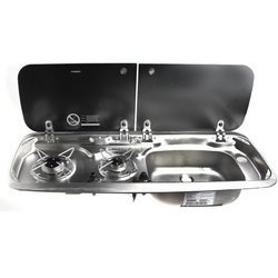 Dometic Smev MO9222R Kompakt-Gasherd mit zwei Brennern und Spüle in einem - RIGHT