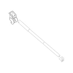 Spannstangenaufnahme Gehäuse, Markisenlänge 4 – 6 m