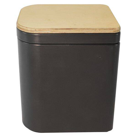 Trelino Origin L Trenntoilette Komposttoilette Anthrazit mit Holzdeckel, 10 l / 10 l, ohne Wasser und Chemie