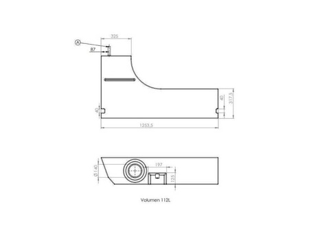 Aplast Frischwassertank 112 l für Radkasten hinten rechts - Fiat Ducato, Citroën Jumper, Peugeot Boxer ab 2018