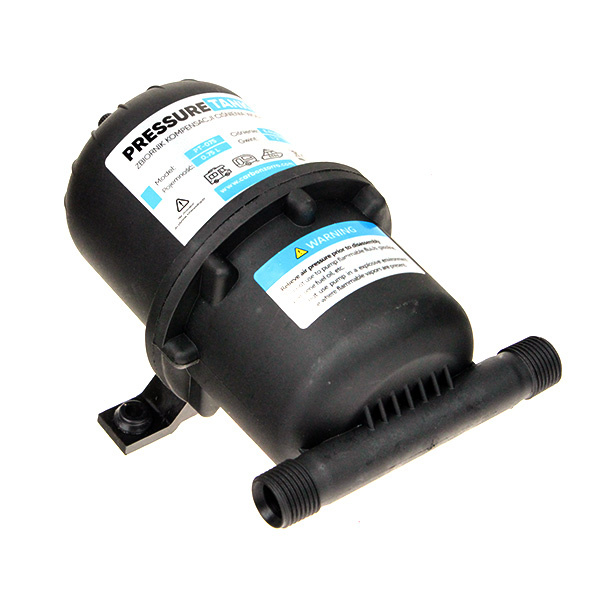 Water Pump Druckausgleichsbehälter 0,75 l von der Seite - Anschlüsse 1/2"
