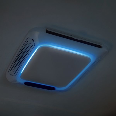 Indel B Plein-Aircon Ringlight – Diffusor mit LED-Beleuchtung für 12V Dachklimaanlagen