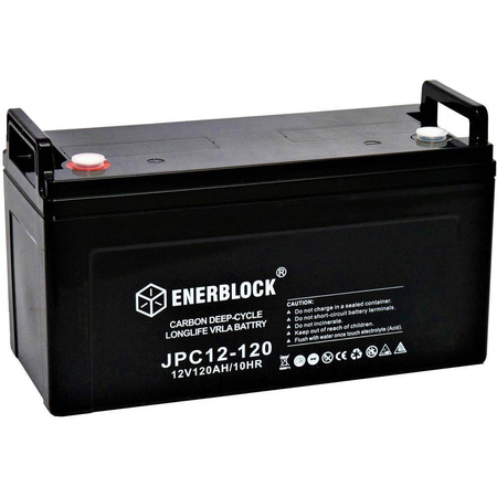 120AH LITHIUM LiFePO4 ENERBLOCK 12.8V Akku mit Heizmatte