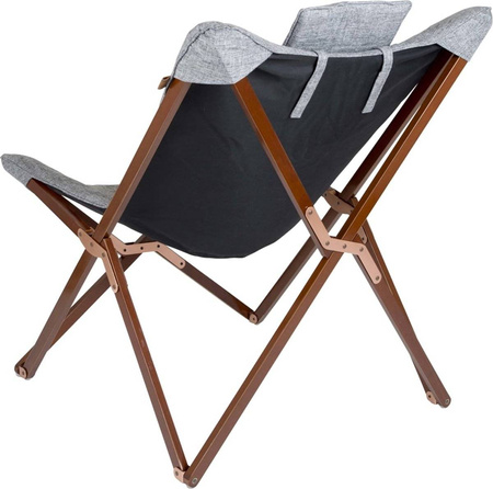 Bo-Camp klappbarer Campingstuhl L Grau Urban Outdoor - Bloomsbury - Oxford Polyester