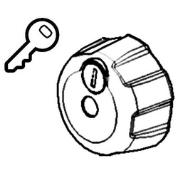 BR-SYSTEMS Sicherheitsschloss mit Schlüssel Fahrradträger 970g