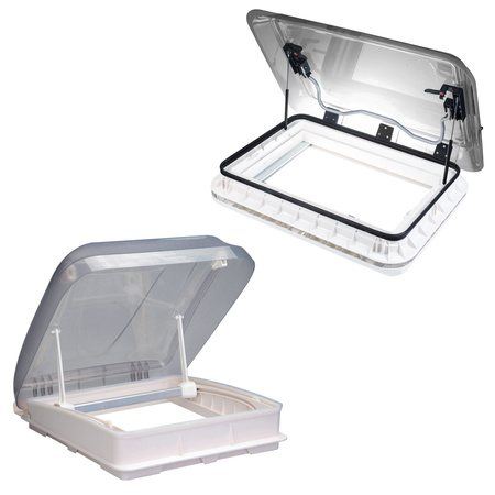 Dachfenster 400x400 mit Verdunkelungsrollo und Insektenschutz Weiß