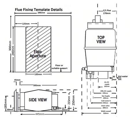 Propex Malaga 5e Boiler Warmwasserbereiter GAS & 240v