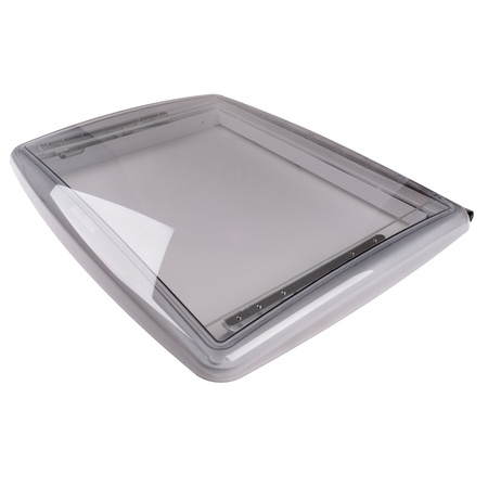 PremTec roofSTAR 7 Dach Kristall mit Weißem Rahmen 830x115x630 mm