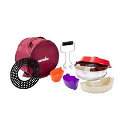 Omnia Kit 2 - Backofen Classic 2 l für den Herd mit Lochblech, Silikonformen, Tragegriff und Tasche