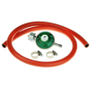 Gasflaschenanschluss-Set - IGT 37mbar Regler + Schlauch + Bänder