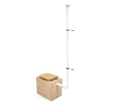 TROBOLO TeraBlœm Plus - Trenntoilette aus Holz als Bausatz mit 22 l Volumen