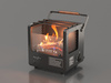 Alogfire Mini Campfire ALF-B11 tragbares Gasfeuer - 1,5 kW, Butankartusche 220 g, echte Flamme, ODS, nur für den Außenbereich